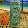 Green Tiki Mug Ceramic