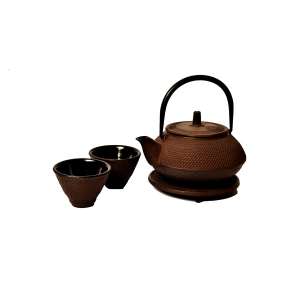 Traditional Round Tetsubin Cast Iron Tea Set 50cl
