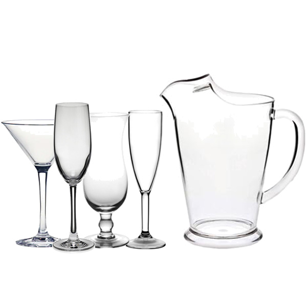 Polycarbonate And Acrylic Glassware BarPros Acrylic Glasses, Mugs