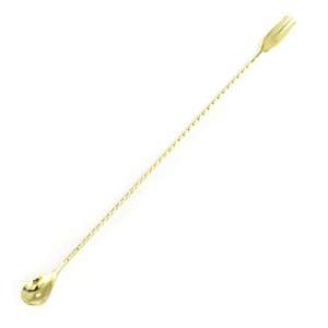 40cm Fork-End Barspoon Gold