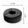 Stainless Steel Black Matte Windproof Ashtray