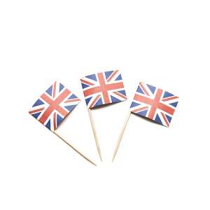 UK Flag Cocktail Picks 24pcs per Pack