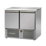 2 Doors Saladette with Stainless Steel