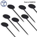 Disc Cocktail Pick Acrylic Black 9cm