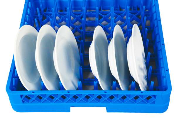 Plate Dish Rack All Purpose Plate/Tray Peg Rack - Blue