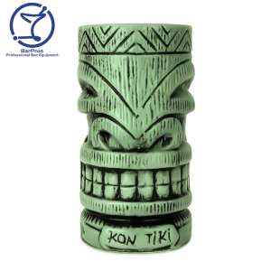 Kon Tiki Cocktail Mug - 430 ml, Light Green Glaze