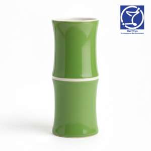 Bamboo Tiki Cocktail Mug - 320 ml, Green Ceramic