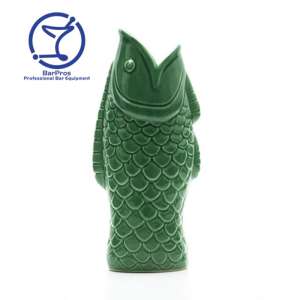 Fish Tiki Cocktail Mug - 390 ml, Green