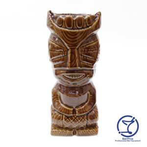 Horned Guardian Tiki Mug - 375ml, Brown