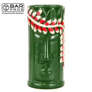 Green Tribal Ceramic Mug - 425 ml, Green