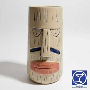 Funny Face Tiki Mug - 675ml, Beige