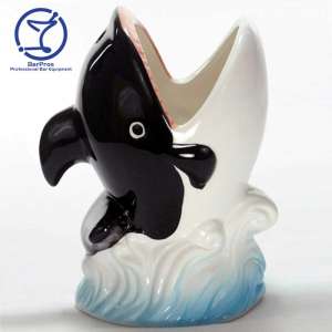 Orca Whale Ceramic Mug - 400 ml, Multi-Color