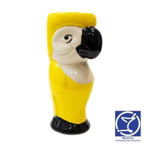 Ceramic Parrot Cocktail Mug - 387ml, Yellow